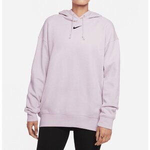 NIKE Oversized Swoosh Fleece Hoodie in Lilac - Size 1X/XL